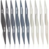 Honoson 20 Pcs Sanding Sticks Model, Low and High Grits, Double Angle Shape | 3D Print Polishing Sticks, Assorted Grits, Plastic Metal Wood Modeling Polishing Tools for Finishing, Dual-sided Design