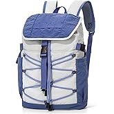 Kabibin Casual Backpack for Men, 15L Lightweight Waterproof Nylon Daypack with Multiple Pockets, College Bookbag for School, Hiking & Travel (Blue)