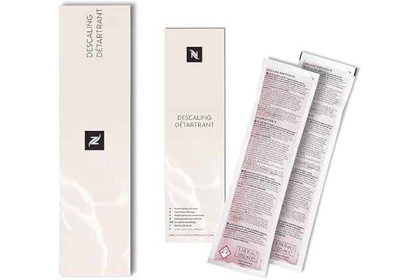 Nespresso Descaling Kit - Essential Maintenance Solution for Coffee Machines - 2 Bottles of Descaling Liquid (100ml each) com