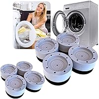 Shock and Noise Cancelling Washing Machine Support, Anti Slip Anti Vibration and Noise reducing Rubber Washing Machine…