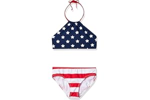 Kanu Surf Girls' Mahina UPF 50+ Beach Sport Halter Bikini 2-Piece Swimsuit