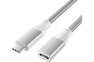 Basesailor for iPhone 17 16 Pro Max USB C Extension Cable 6.6FT USB C 3.1 3.2 Gen2 10Gbps Female Male Extender Cord for Apple