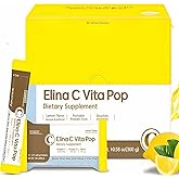 DONGKOOK Vita Pop Korean Vitamin C Powder 2,000mg High Absorption, Zero Sugar, Lemon Drink Vitamin D & Biotin for Skin, Lemonade Drink Mix Vitamin C Supplement for Immune Support, Non-GMO,100 Packets