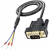 XMSJSIY DB9 Connector RS232 Serial Port Cable DB9 Adapters Solderless 9-Pin COM port Breakout Replacement Cable Order:235 (ma