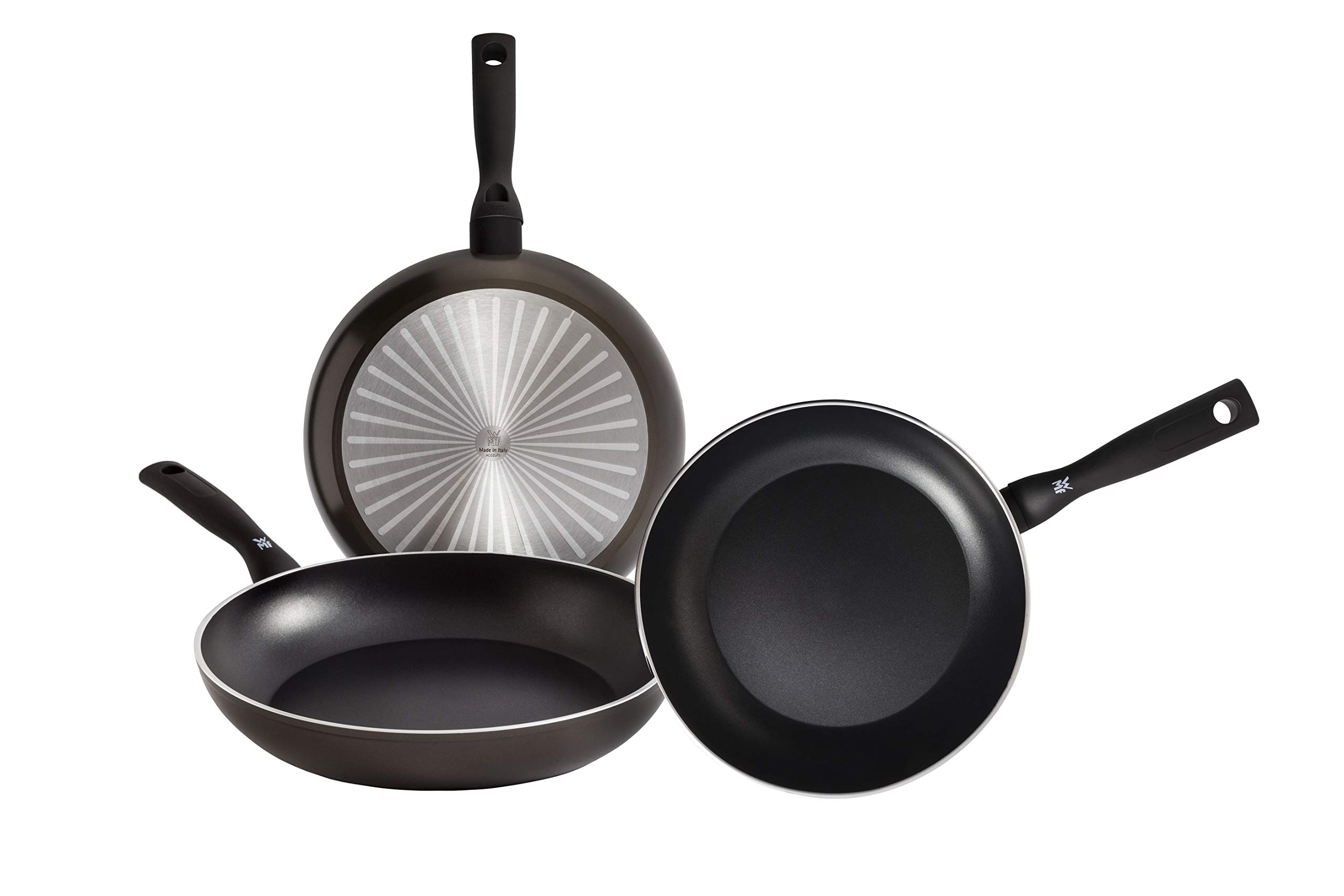 WMF Permadur Element Set of 3 Frying Pans 20, 24 and 28 cm Forged Aluminium with Non-Stick for All Cookers Including Induction PFOA