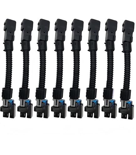 Gearzaar Delphi To EV6 Injector Adapter Harness For LS Engine Swaps (8 Pack)
