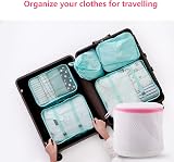 flintronic 3 x Cylindrical Laundry Bags with Zip - Mesh Washing Net Set view 7