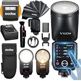 GODOX V100 S GODOX Flash for Sony &ndash; Global Shutter,Touchscreen Control,100W TTL Camera Flash GODOXV1 for Sony Upgraded,70 Full Power Consecutive Flashes, Camera Flash for a7iii etc