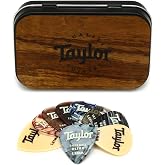 Taylor DarkTone Series Pick Tin - 1.25mm-1.5mm, Assorted Colors, 9-pack