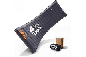 ZOOOBELIVES Extra Thickness Inflatable Sleeping Pad with Built-in Pump, Most Comfortable Camping Mattress for Backpacking, Ca