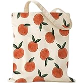 Miss Adola Aesthetic Canvas Tote Bag for Women - Sturdy Cloth Cotton Totes Bag with Pattern Shoulder Bag