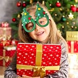 VEYLIN 6 Pc Christmas Glitter Party Glasses Fancy Dress Costume Decor Kids view 5