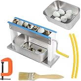 Manual Quail Egg Peeler Machine Kit - 304 Stainless Steel Sheller with 2 Collection Trays &amp; 2 Spare Hoses | Damage-Free Peeling Huller for Boiled Spiced Eggs &amp; Salad