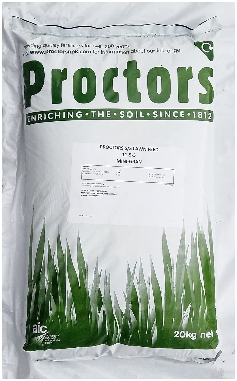 Proctors Spring and Summer Lawn Food 20kg