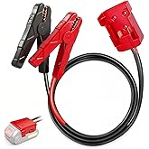 Battery Jump Starter Jumper Cable Clamps for Milwaukee M18 18V, 8AWG 6.3FT Auto Booster Cable for Jump Starting Car Cable Power Tool Line(Battery not Included)