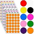 MOZEAT LENS 1050 PCS Colored Dot Stickers 1 Inch Removable Color Code Dot Sticker Color Coding Labels Round Circle Stickers Labels Blank Circle Dot Stickers for Market Yard Garage, 10 Colors