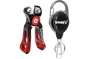 SAMSFX MINI Fishing Line Cutters with Retractors, Braid Scissors,Tungsten Line Cutter That Cut Braid, Mono and Fluoro Lines Clean & Smooth Fly Fishing Equipment