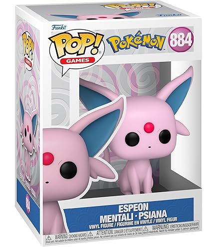 Funko Pokemon - Glaceon Pop! Vinyl Figure, Multicolor, 10
