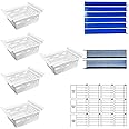 FreezerMax Mini System. Creates 3 levels of sliding basket organization in small chest freezers. PLEASE MEASURE YOUR FREEZER BEFORE ORDERING. Customization can be done for small freezers.