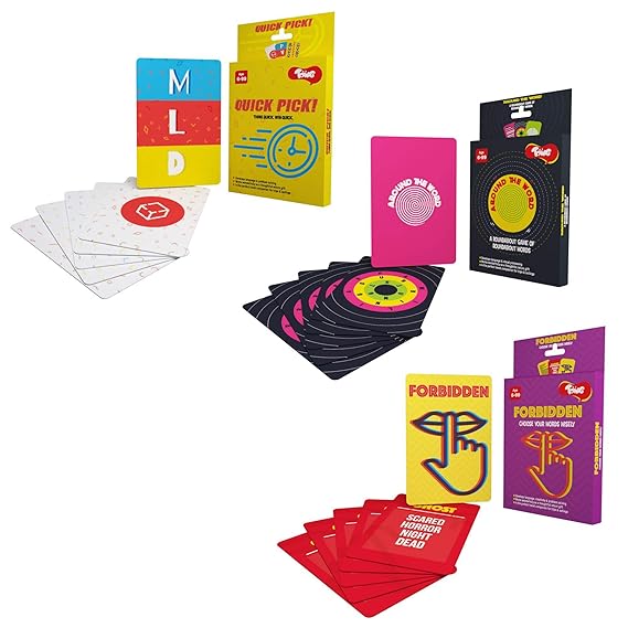Toiing Fun Learning Card Games Combo Pack of 3, for Kids Age 6 Years and Above