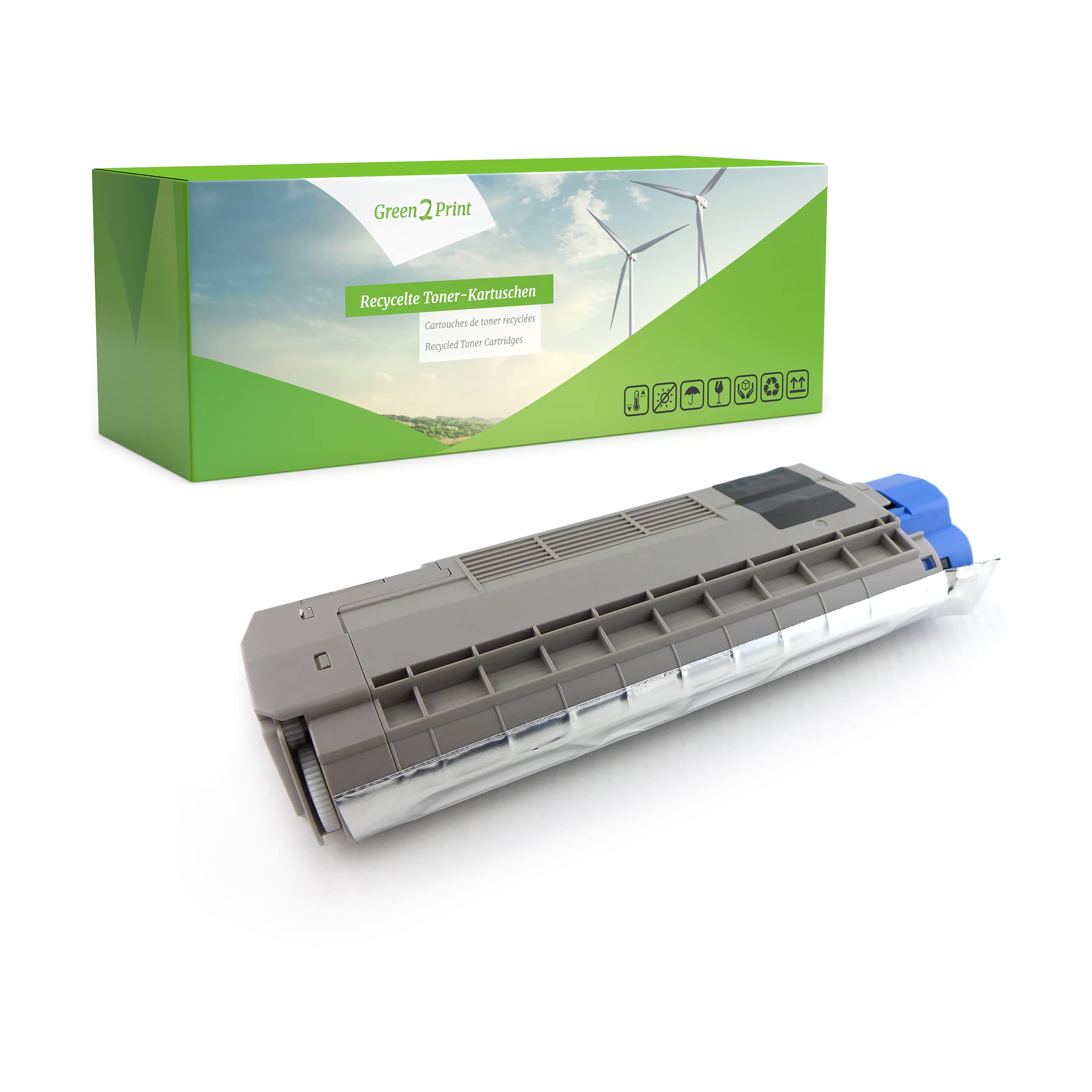 Green2Print Toner black 8000 pages replaces OKI 44315320 Toner cartridge for OKI ES6410