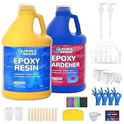JHKL RESIN Epoxy Resin Kit 1 Gallon Crystal