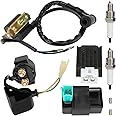 GREHUA Ignition Coil Starter Solenoid Voltage Regulator CDI Compatible with Tao tao Coolster 125cc 110cc 90cc Kazuma Baja Chinese ATV Quad 4 Wheeler SSR Lifan CRF70 4 Stroke Go Kart Dirt Bike Parts
