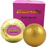 Gold Billionaire Bath Bomb &ndash; Lavender Scented, 5 oz &ndash; Surprise Prize Hidden Inside &ndash; Luxury Spa Gift for Women, Relaxing Fizzy Soak