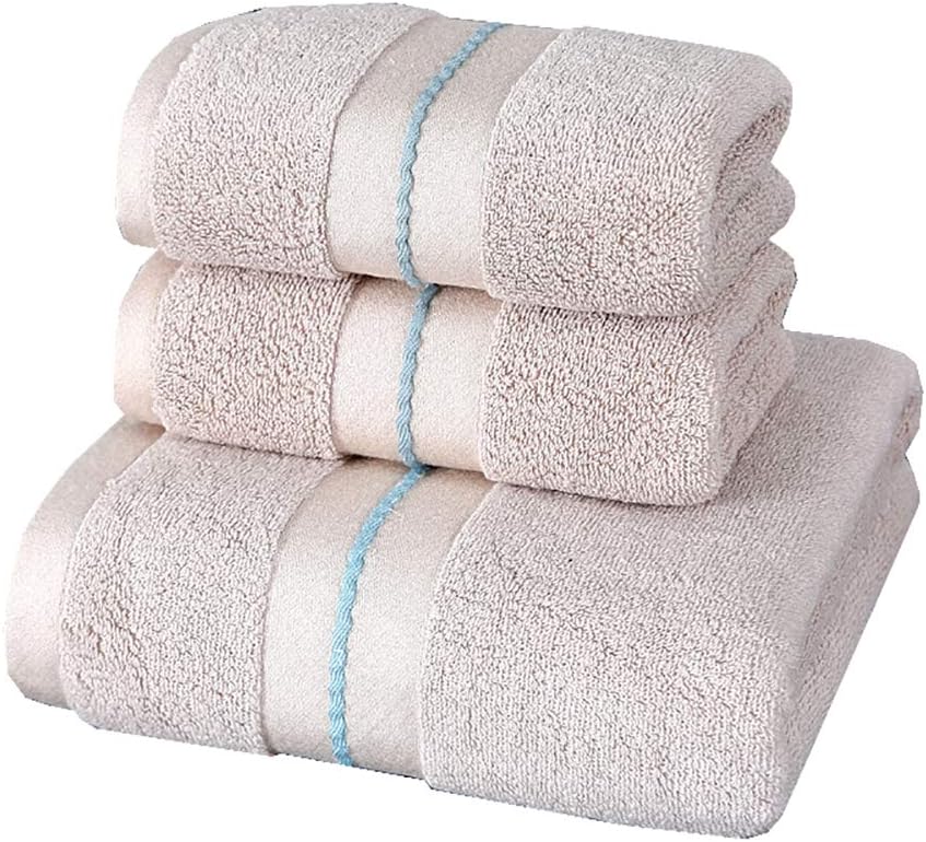 ACKW 100 Cotton Luxury Fluffy Bath Towel Set, QuickDry
