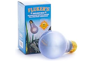 Fluker's Incandescent Reptile Lighting, Full Spectrum Daylight Bulb for Reptiles, Made with Neodymium, Provides Infrared Light, 60-Watt