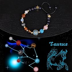 Vinswet Taurus Zodiac Bracelets for Women Men,12