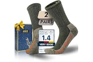 Juclise Alpaca Wool Warm Hiking Socks Heavyweight, Winter Outdoor Crew Calf Boot Socks Thick Thermal Fleece Moisture Wicking