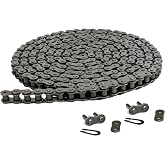 Jeremywell 41 Roller Chain 10 Feet with 2 Connecting Links for Go Karts, Mini Bikes, Scooters, ATV, MTV, Dirt Bike and Other Industrial Machinery