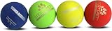 SPORTSPET Tough Bounce Natural Rubber Dog Balls 65mm 4 Pack – Durable Tennis