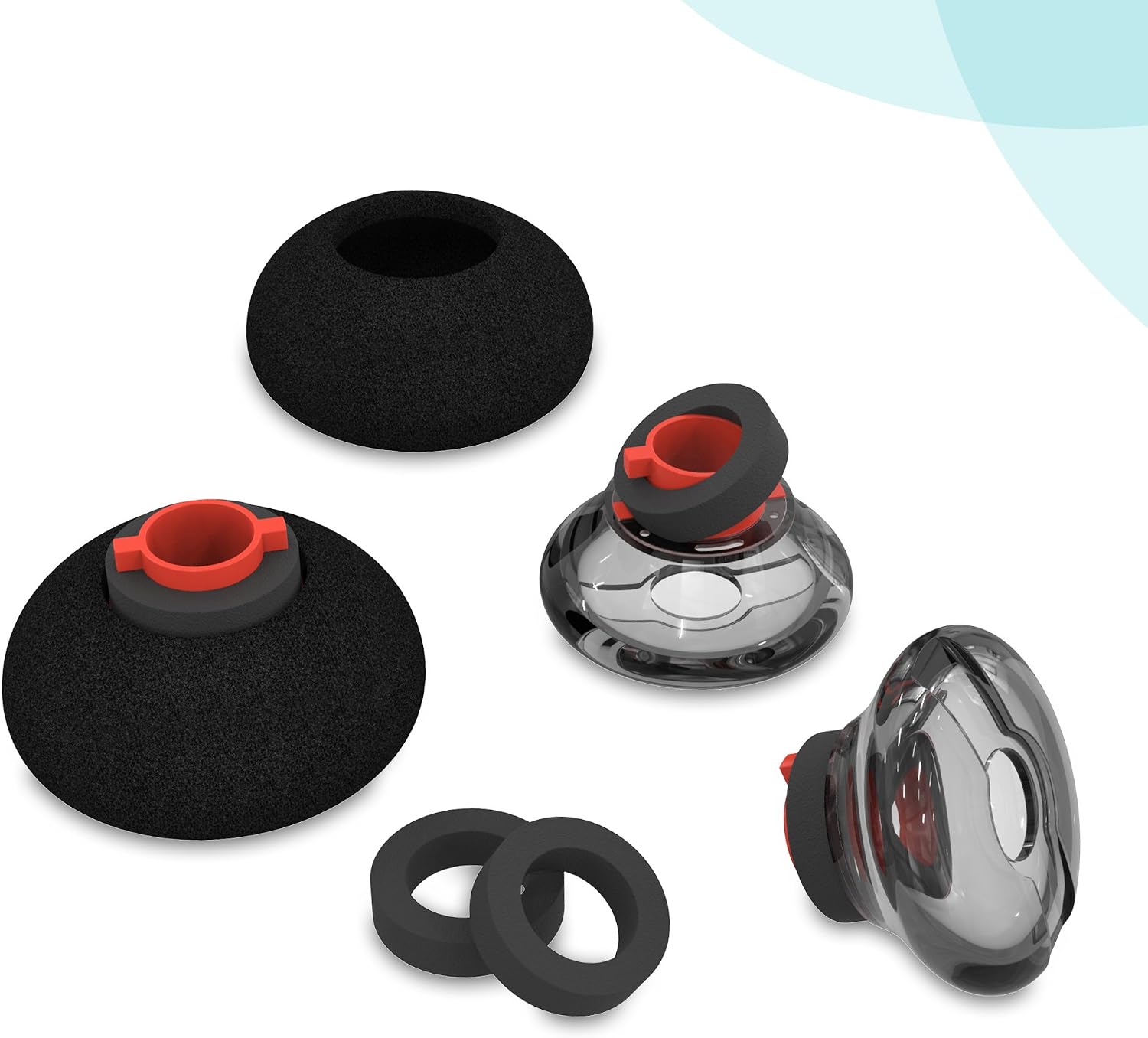 Voyager 5200 Eartips Replacement,Voyager Legend 30/ Voyager Legend 50 Ear tips,3 Pack Eargel kits Foam Cushion Cover for Plantronics/Poly Voyager Headphone-Medium - Image 5