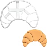 BAKERLOGY Croissant Cookie Cutter - Detailed Biscuit Cutter Design for Baking and Crafts, ideal on fondant, dough, clay