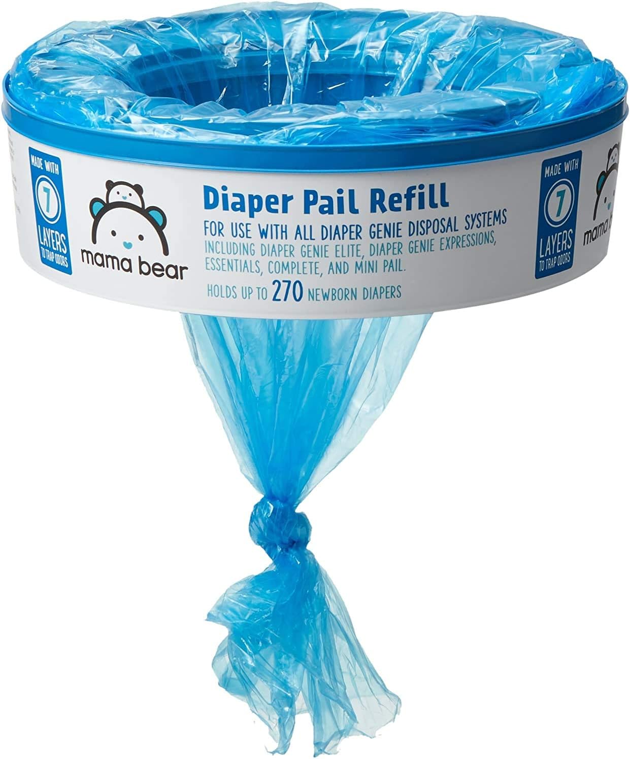 Diaper Pail Refills for Diaper Genie Pails, 1080 Count (Pack of 4)