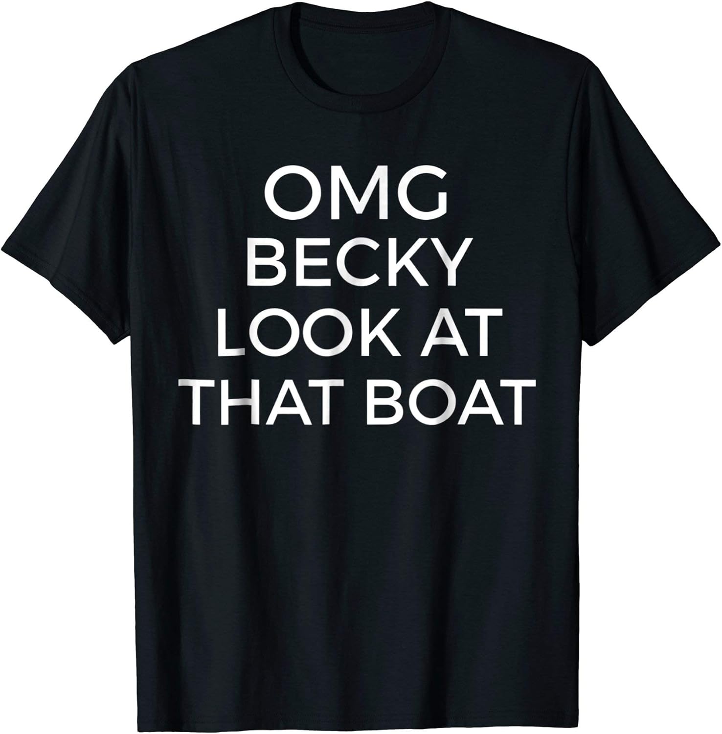 Funny Boat TShirt OMG Beck Boat Saying Tee Shirt Male XL Royal Blue