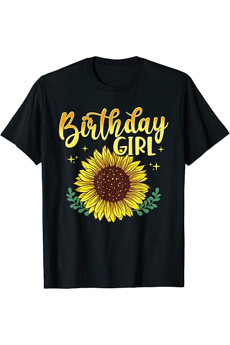 sunflower birthday shirt