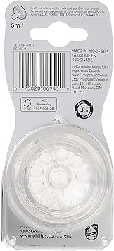 philips avent 2pk natural fast flow nipple 6m 