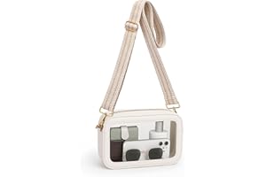 BS-VOG Clear Bag for Stadium Events, Clear Purse for Women, Stadium Approved Crossbody Handbag for Concerts Sports Fans