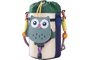 LEAQU Bike Handlebar Bag, Mountain Bike Crossbar Front Bag, Bike Bag Waist Shoulder Bag with Extended Shoulder Strap, Bicycle Stem Pouch Drawstring Feed Bag for Bike L