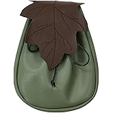 daizbella Renaissance Waist Bag Leather Vintage Waist Belt Bag Ren Faire Accessories