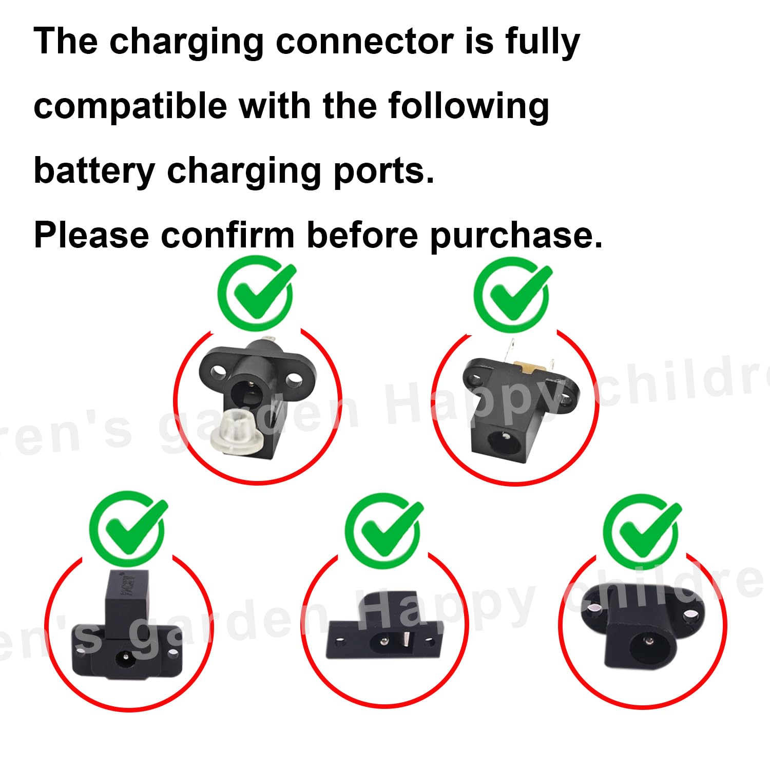 FLHFULIHUA 12 Volt Battery Charger for Kids Ride on Toys - Universal Charger for Best Choice Products Wrangler SUV，Kid Trax Dynacraft ，Kidzone Bumper, ETL Listed