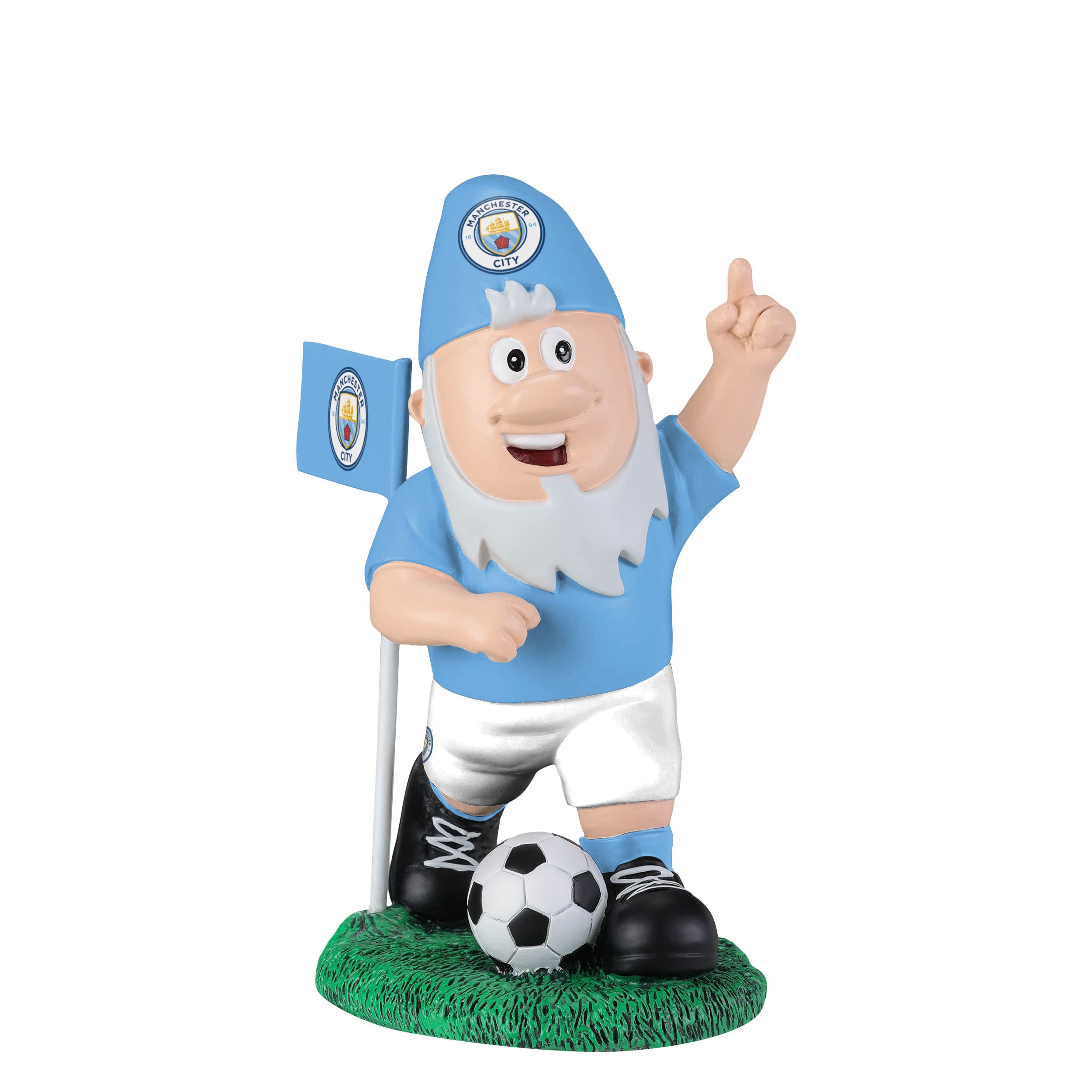 FOCO Officially Licensed Manchester City FC Corner Football Garden Gnome