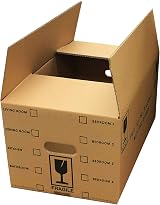Pluto Packaging 20 Strong Cardboard Boxes 47x31.5x25cm 44L Flat Pack view 3