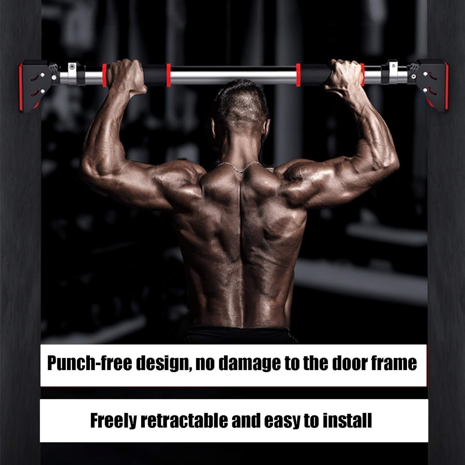 Chin Up Bars Horizontal Bar With Lifting Ring Combination Set, Chin Up