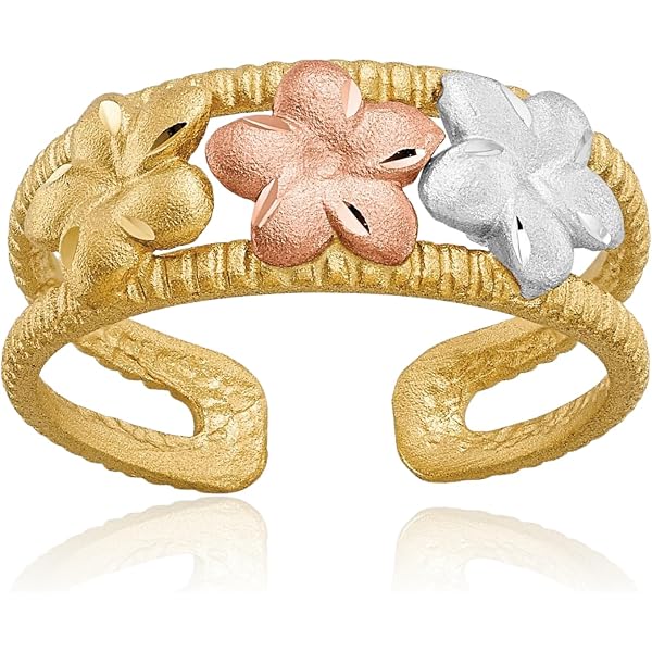 Icecarats Adjustable Open Toe Ring IceCarats 14K Solid Yellow Gold Adjustable Toe ...