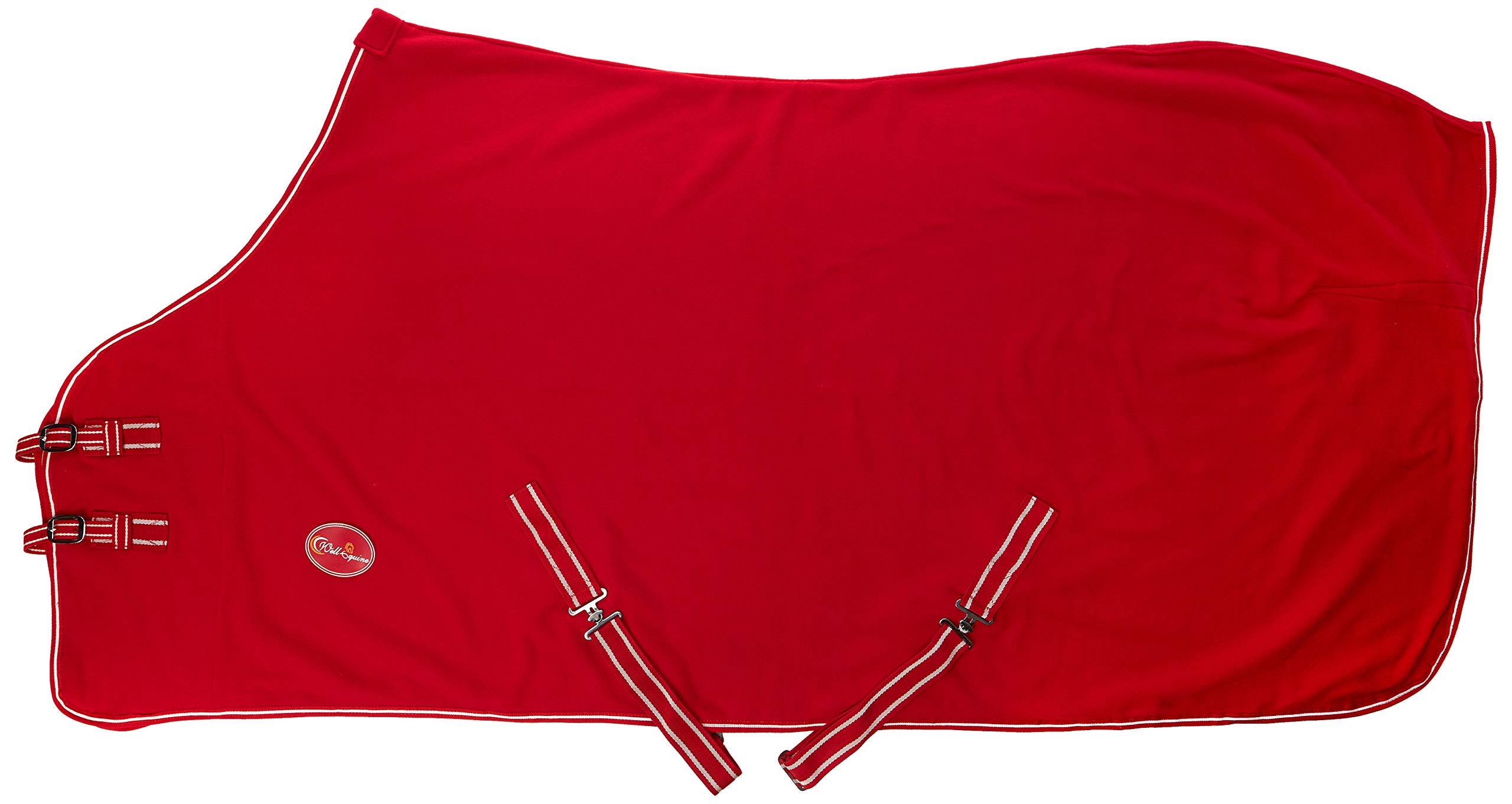 Cwell Equine NEW HORSE COB PONY SHETLAND MINI RED SHOW TRAVEL FLEECE RUG 3'6"-6'9" stable cooler choice of Sizes (5'3")