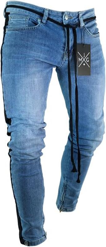 side stripe jeans mens amazon